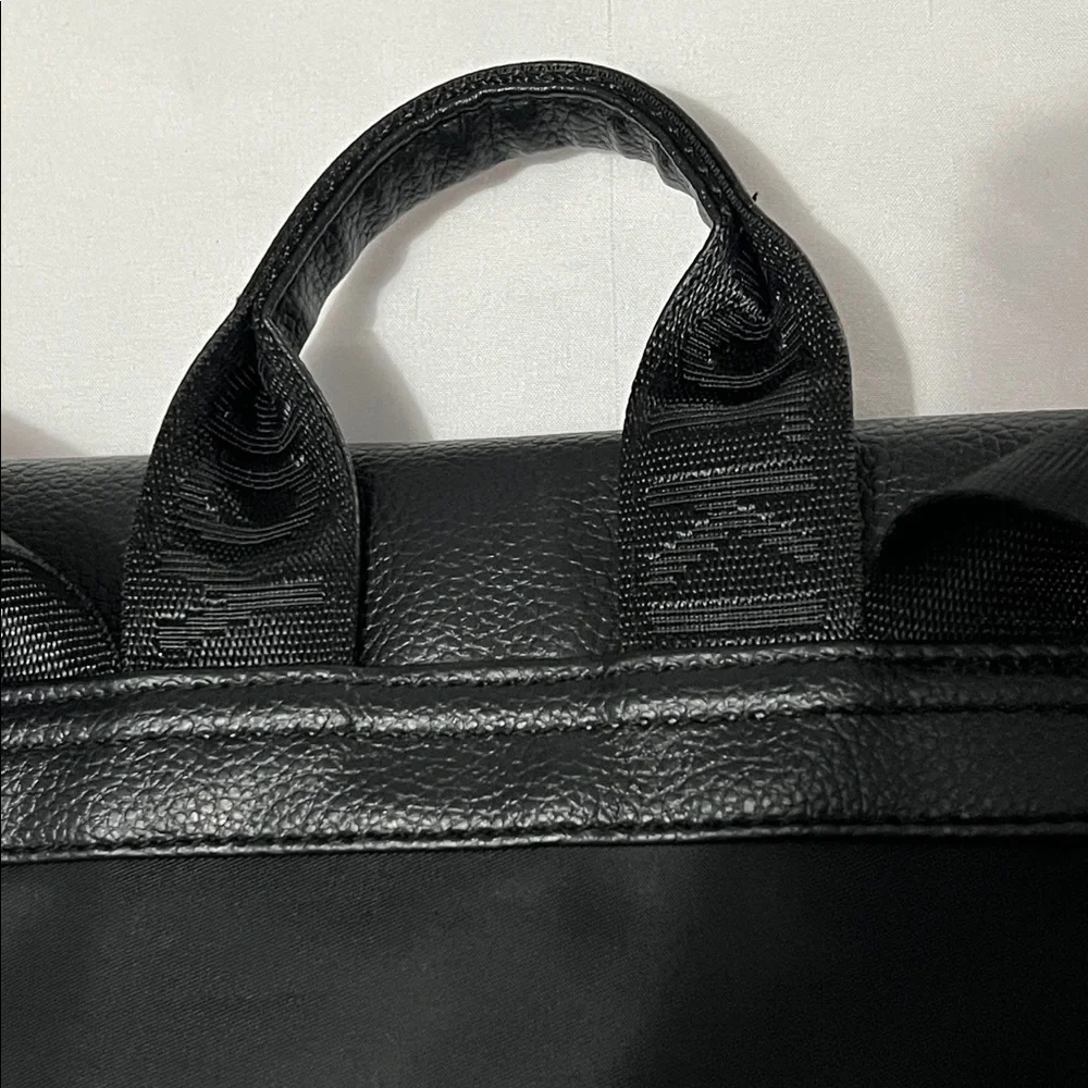 Botkier Black Vinyl Trigger Backpack
